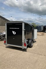 Debon Debon Roadster Cargo 1300 Box Van Trailer in Black- Polyester Body - 1.3t GVW c/w Side Door & Spare Wheel