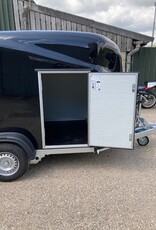 Debon Debon Roadster Cargo 1300 Box Van Trailer in Black- Polyester Body - 1.3t GVW c/w Side Door & Spare Wheel