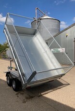 Debon Debon PW2.4 Three Way Tipper Trailer - 3m x 1.8m  2.6t GVW, Mesh Sides & Aluminium Loading Ramps