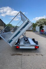 Debon Debon PW2.4 Three Way Tipper Trailer - 3m x 1.8m  2.6t GVW, Mesh Sides & Aluminium Loading Ramps