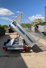 Debon Debon PW2.4 Three Way Tipper Trailer - 3m x 1.8m  2.6t GVW, Mesh Sides & Aluminium Loading Ramps