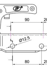 1300Kg Pressed Steel 60mm Coupling