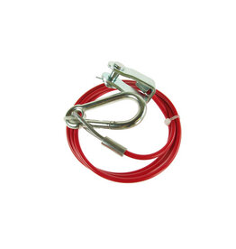 1m X 3mm Red PVC Breakaway Cable (CLEVIS) Knott/Ifor williams