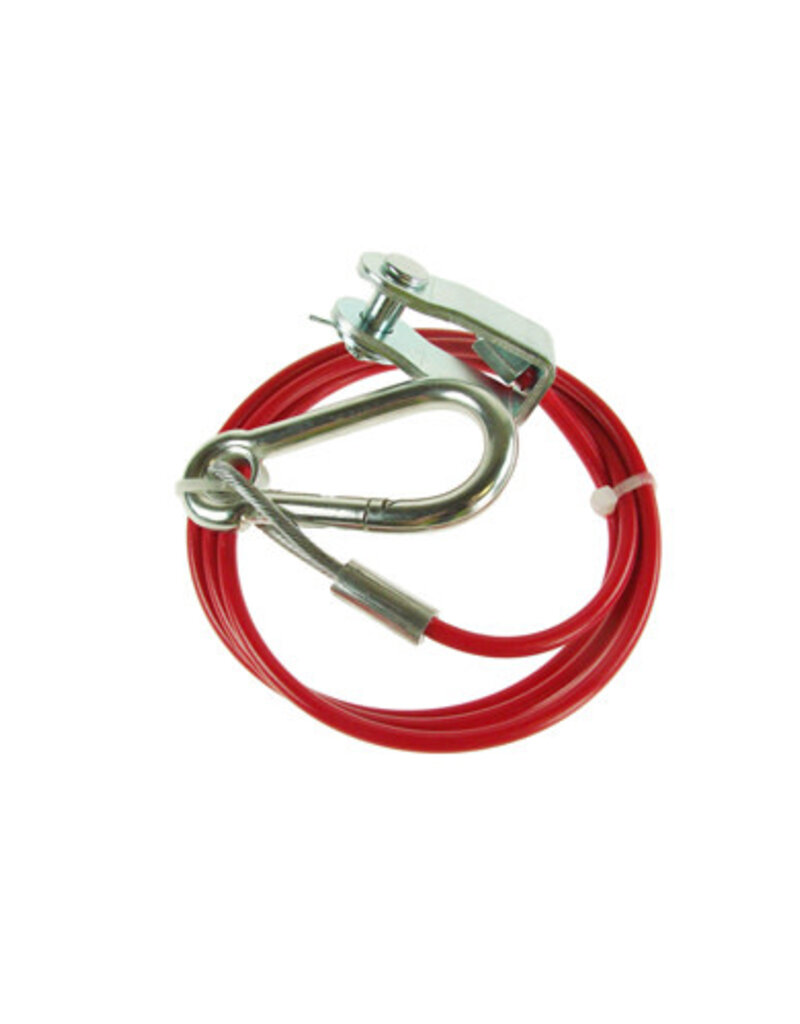 1m X 3mm Red PVC Breakaway Cable (CLEVIS)