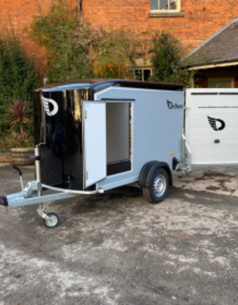 Debon Debon C255 in Blue- Aluminium Sides + Side Door 1.3t GVW c/w Spare Wheel & Prop Stands