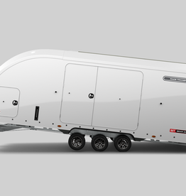Brian James Race Transporter 7, MY23 - 5.5m x 2.3m, 3500kg, Tri Axle, 10" Wheels, White