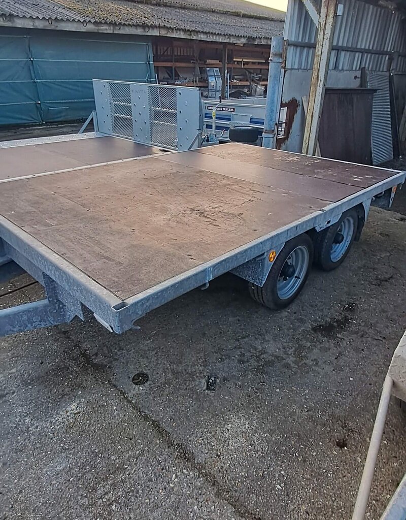 Bateson Trailers Used 2019 Bateson Model 35-30 Flatbed Trailer c/w 1.8m Ramps, & LED Lights  - 3m x 2m, 3500kg GVW