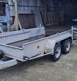 Used Hazelwood Plant Trailer 10ft x 4.5ft  3.5TGVW With 1.9m Ramps