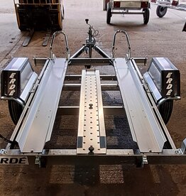 Erde Ch451 Double Bike Trailer with 1.5m Loading Ramp