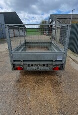 Used Brian James Cargo 2.5m x 1.73m 2000kg GVW Mesh sides, Loading Ramps & Drop Down Legs