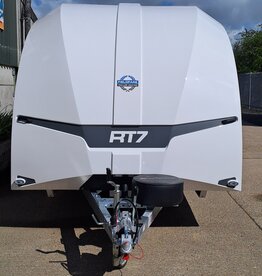 5.5m x 2.3m, 3500kg, Tri Axle, 10" Wheels, White, Brian James Race Transporter 7