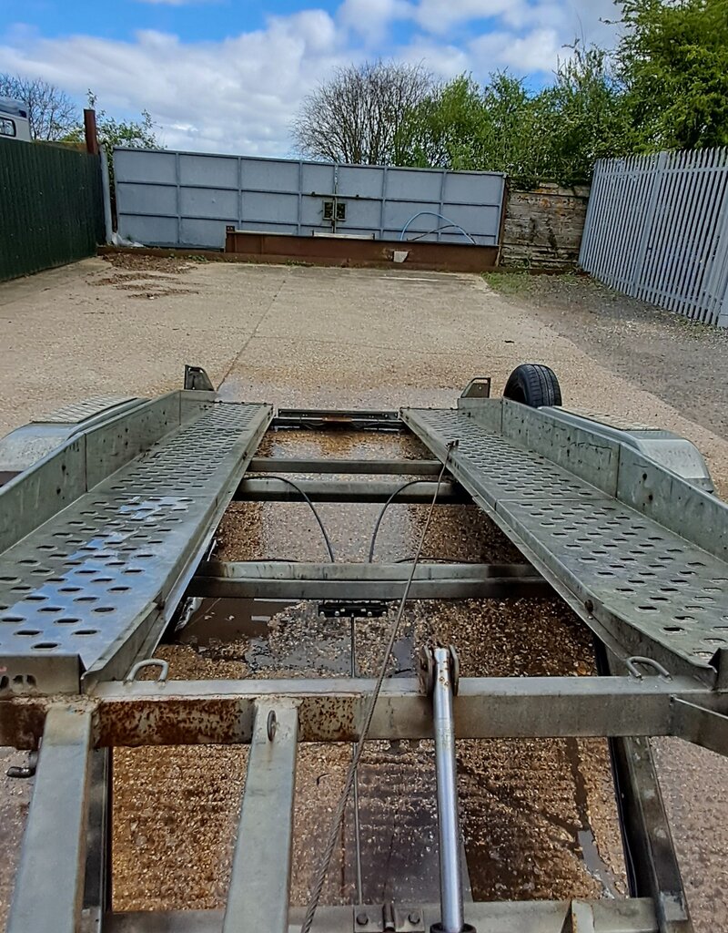 Used Tilt Bed Brenderup Car Trailer 3.9m x 1.8m 2500Kg GVW