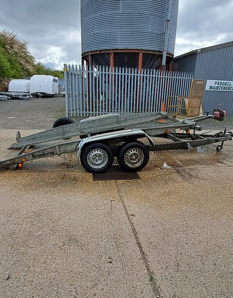 Used Tilt Bed Brenderup Car Trailer 3.9m x 1.8m 2500Kg GVW