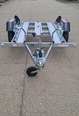 Erde Ch451 Double Bike Trailer with 1.5m Loading Ramp