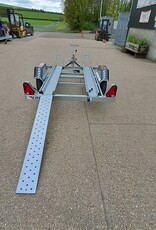 Erde Ch451 Double Bike Trailer with 1.5m Loading Ramp