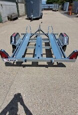 Erde CH751 Double Motorbike Trailer 750Kg gross With 1.5m Loading Ramp