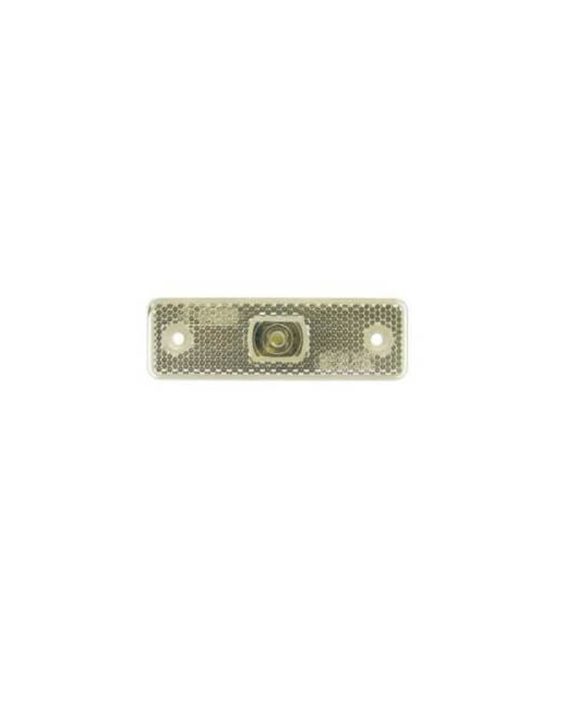12-24V Front Clear LED Marker Lamp 98mm x 30mm