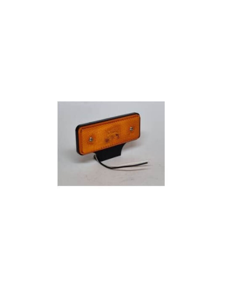 Lamp LED Side Marker Amber with bracket 12/24v