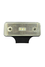 Lamp LED Side Marker White with bracket 12/24v