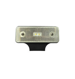 Lamp LED Side Marker White with bracket 12/24v