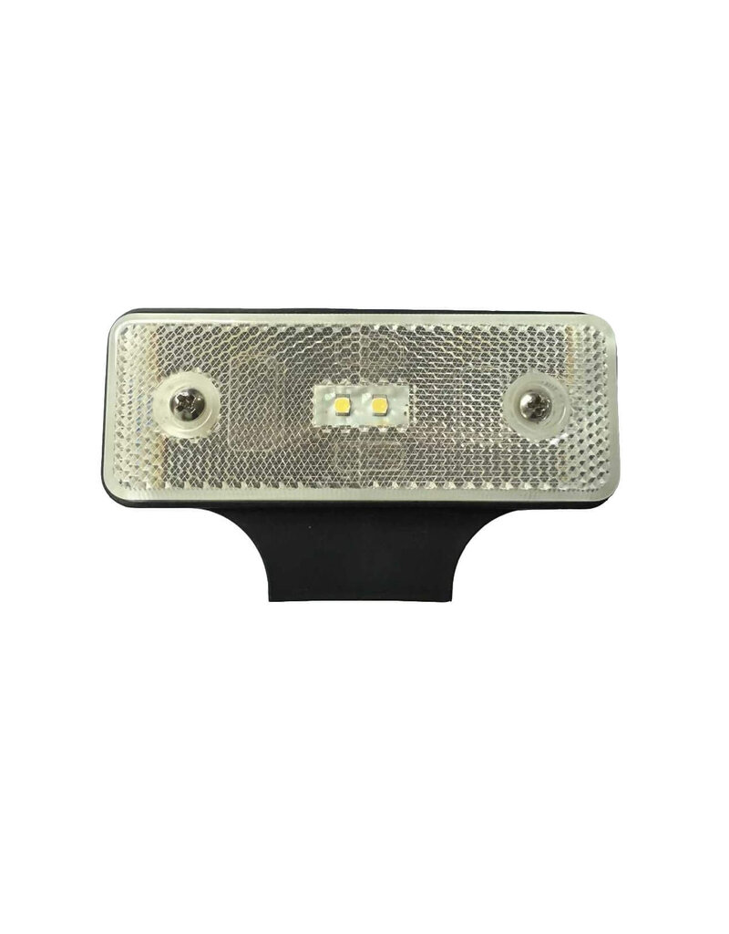 Lamp LED Side Marker White with bracket 12/24v