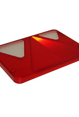 Replacement Lens for AJBA Left Hand Bulb Combination Light with REVERSE  for Erde Trailers