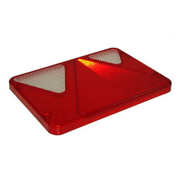 Replacement Lens for AJBA Left Hand Bulb Combination Light with REVERSE  for Erde Trailers