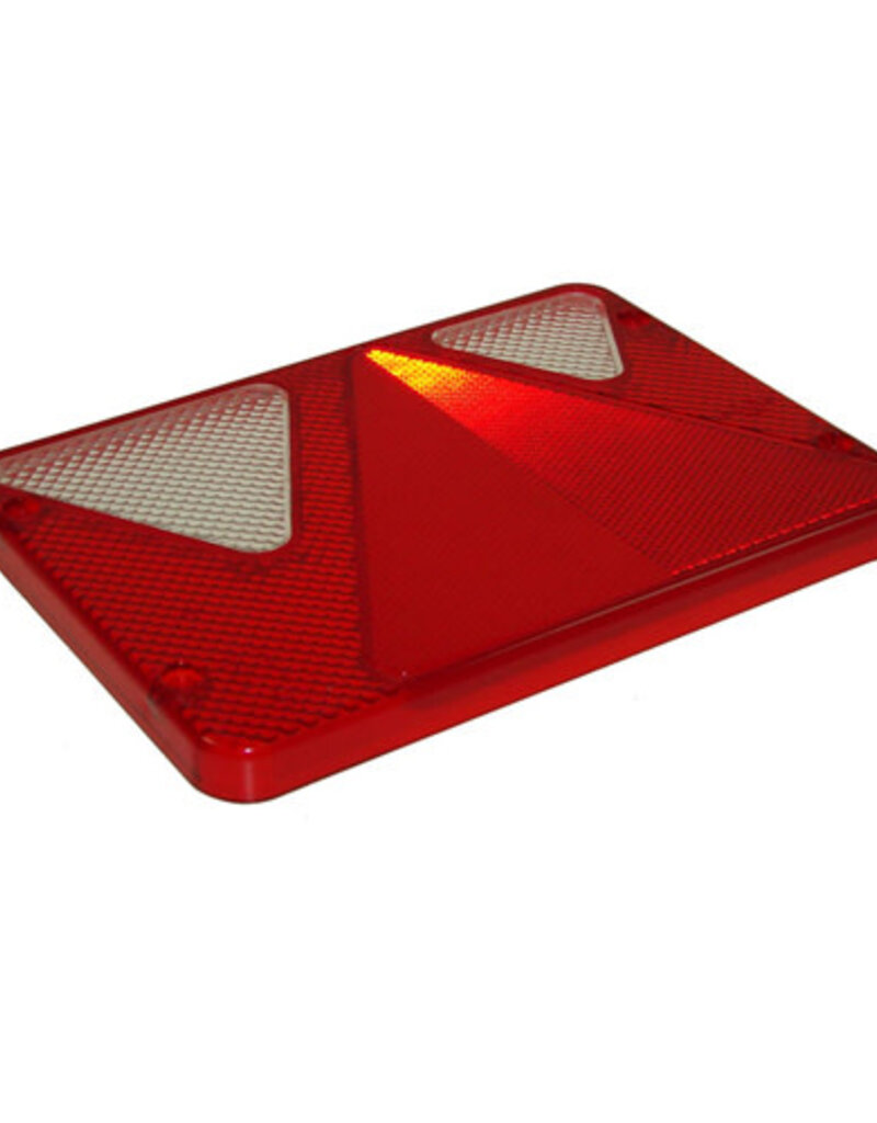 Replacement Lens for AJBA Left Hand Bulb Combination Light with REVERSE  for Erde Trailers