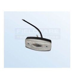 Lamp - Clear Front Marker 12V inc Bulb & 23cm Cable - As fitted to Erde Trailers
