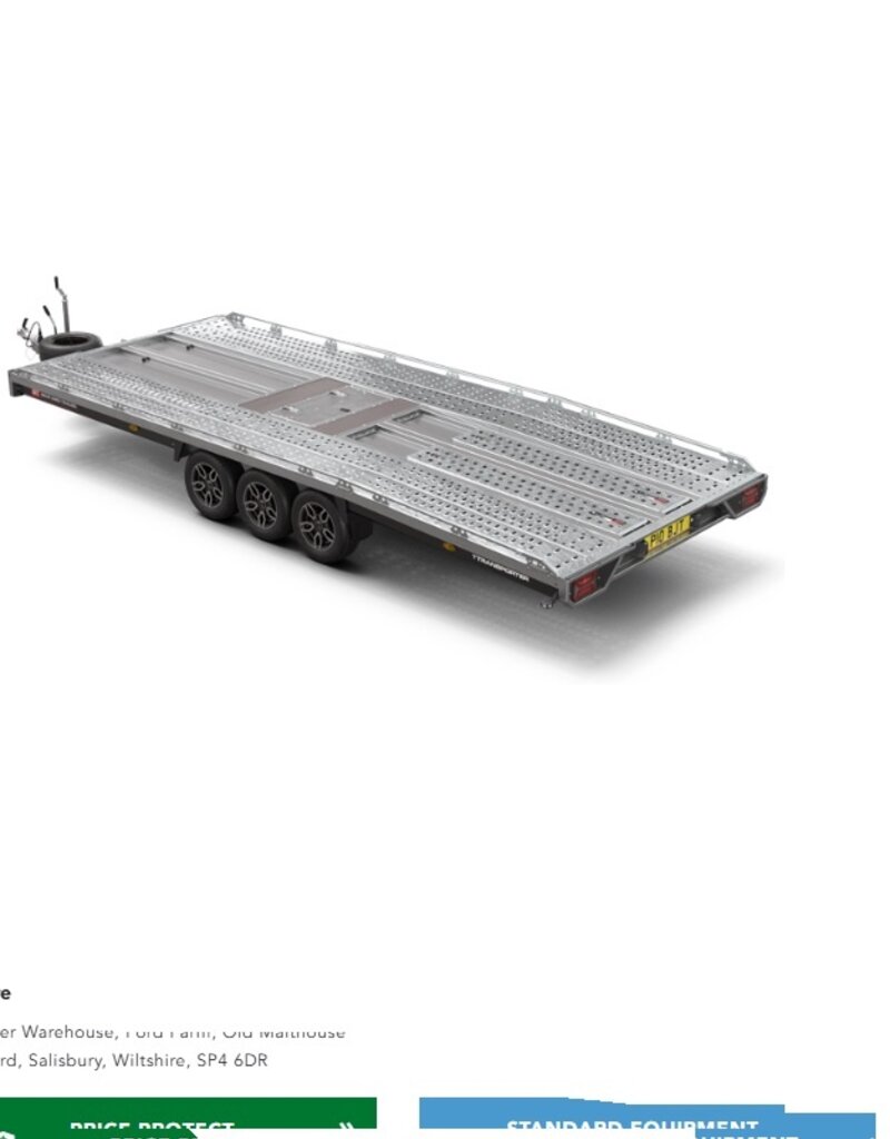 Brian James 231 T Transporter, 5.5m x 2.1m, 3.5t, 12in wheels, 3 Axle
