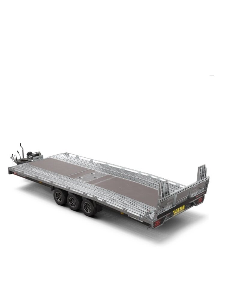 Brian James 231 T Transporter, 5.5m x 2.24m, 3.5t, 10in wheels, 3 Axle Fitted With Full Width Tail Panel, Electric Assistance Pack