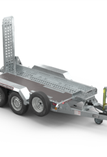 Brian James Digger Plant 2 - 2.8m x 1.3m  3500kg GVW - Spare Wheel with twin adjustable ramps