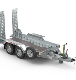 2.8m x 1.3m  3500kg GVW - Spare Wheel with twin adjustable ramps Brian James Digger Plant 2 - Spare Wheel with twin adjustable ramps