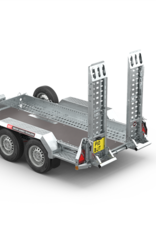 Brian James Digger Plant 2 - 2.8m x 1.3m  3500kg GVW - Spare Wheel with twin adjustable ramps