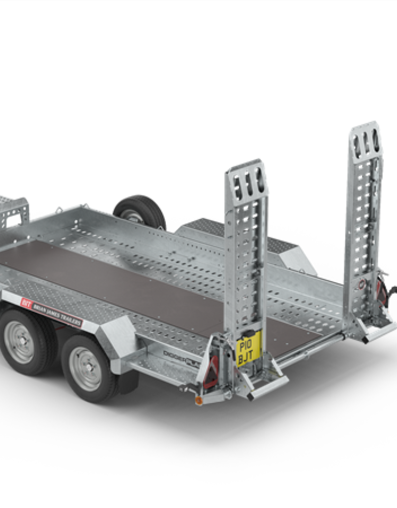 Brian James Digger Plant 3.2m x 1.7m 3500kg, Adjustable Drawbar & Twin Ramps