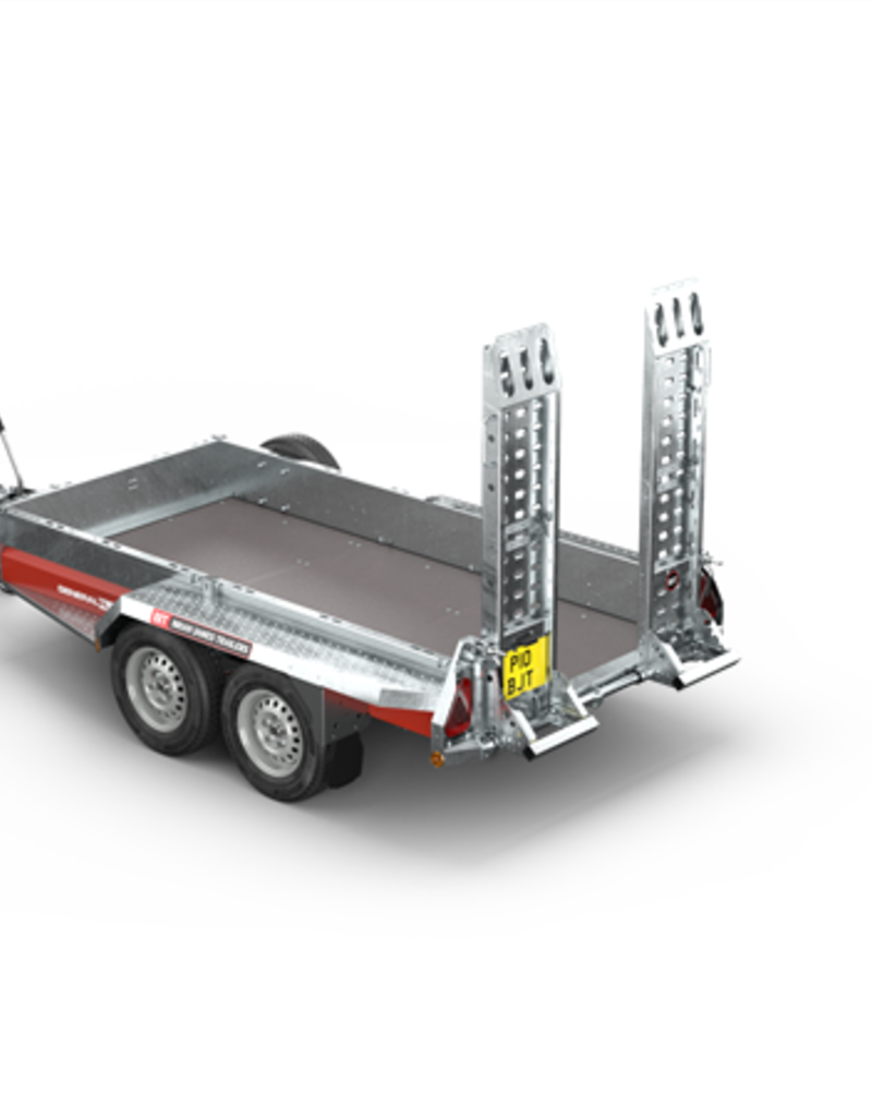 Brian James General Plant 551 - 2.7m x 1.3m, 2700kg, 2 Axle, 13" Wheels Adjustable Ramps