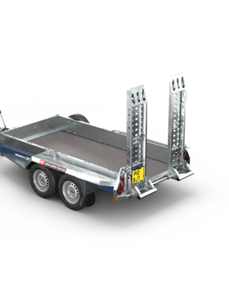 Brian James General Plant 551 - 2.7m x 1.6m, 2700kg, 2 Axle, 13" Wheels - Adjustable Ramps