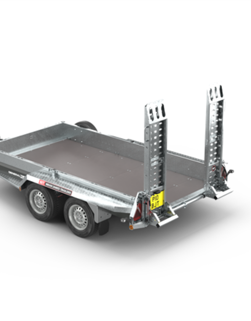 General Plant 551 - 3.1m x 1.6m, 2700kg, 2 Axle, 13" Wheels  Adjustable Ramps