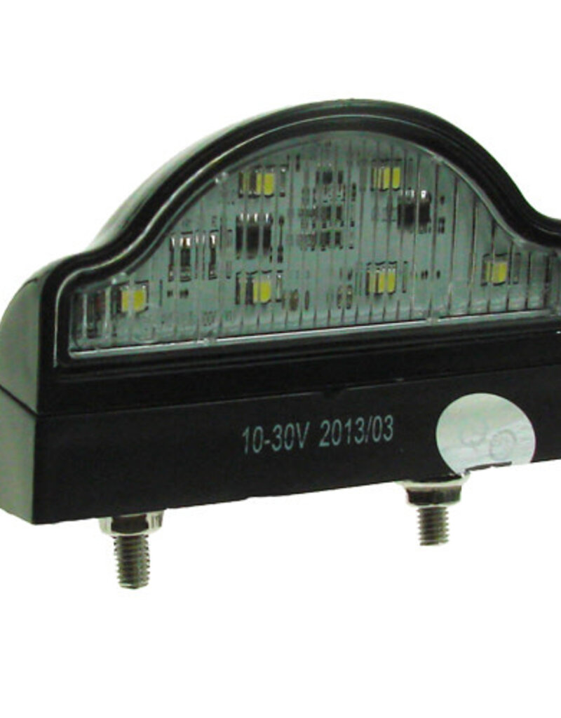 10-30V LED Number Plate Lamp with Cable and Studs