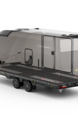 Brian James Race Transporter 7 Trailer, MY26- 5.5m x 2.1m, 3500kg, Twin Axle, 12" Wheels, Black