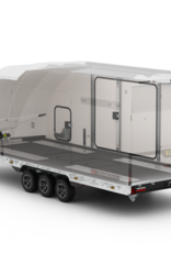 Brian James Race Transporter 7, MY26 - 5.5m x 2.1m, 3500kg, Tri Axle, 10" Wheels, White