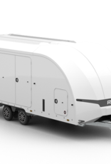 Brian James Race Transporter 7, MY23 - 6.0m x 2.3m, 3500kg, Twin Axle, 12" Wheels, White