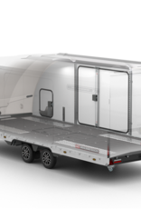 Brian James Race Transporter 7, MY26 - 6.0m x 2.3m, 3500kg, Twin Axle, 12" Wheels, White