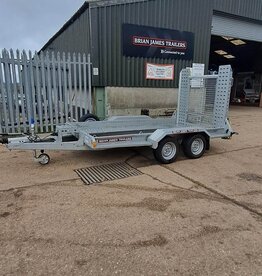 2020 543-1320 Brian James Digger plant 2 Trailer 3.2m x1.7m, One Piece Mesh Insert Ramp panel 3500kg GVW