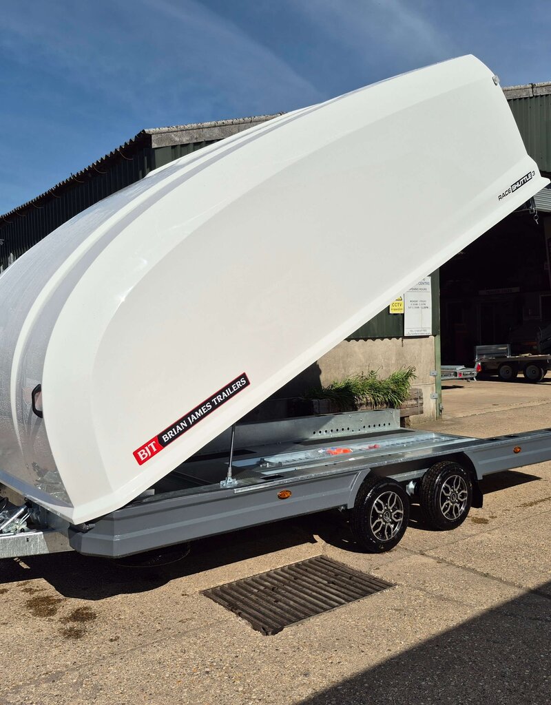 Brian James  RS3  Race Shuttle -Tilt Bed Clamshell Trailer