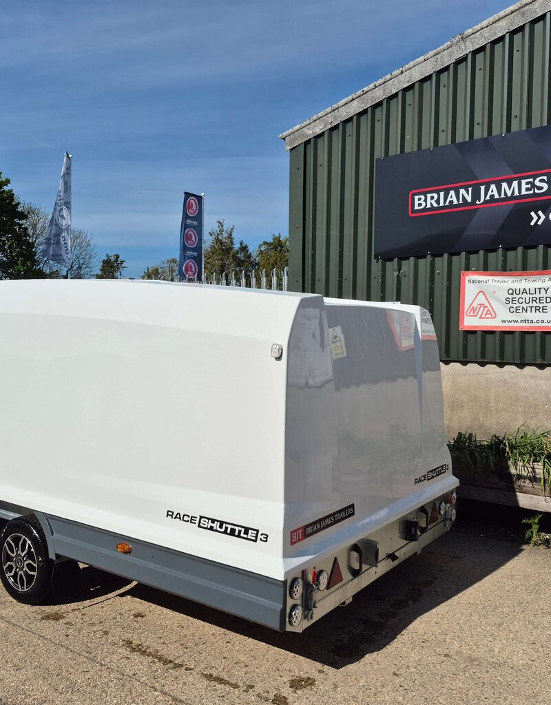Brian James  RS3  Race Shuttle -Tilt Bed Clamshell Trailer