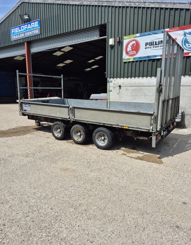 Used Ifor Williams LM146G3 Tri Axle Platform Trailer, Sides, Ramp Tailgate and Options