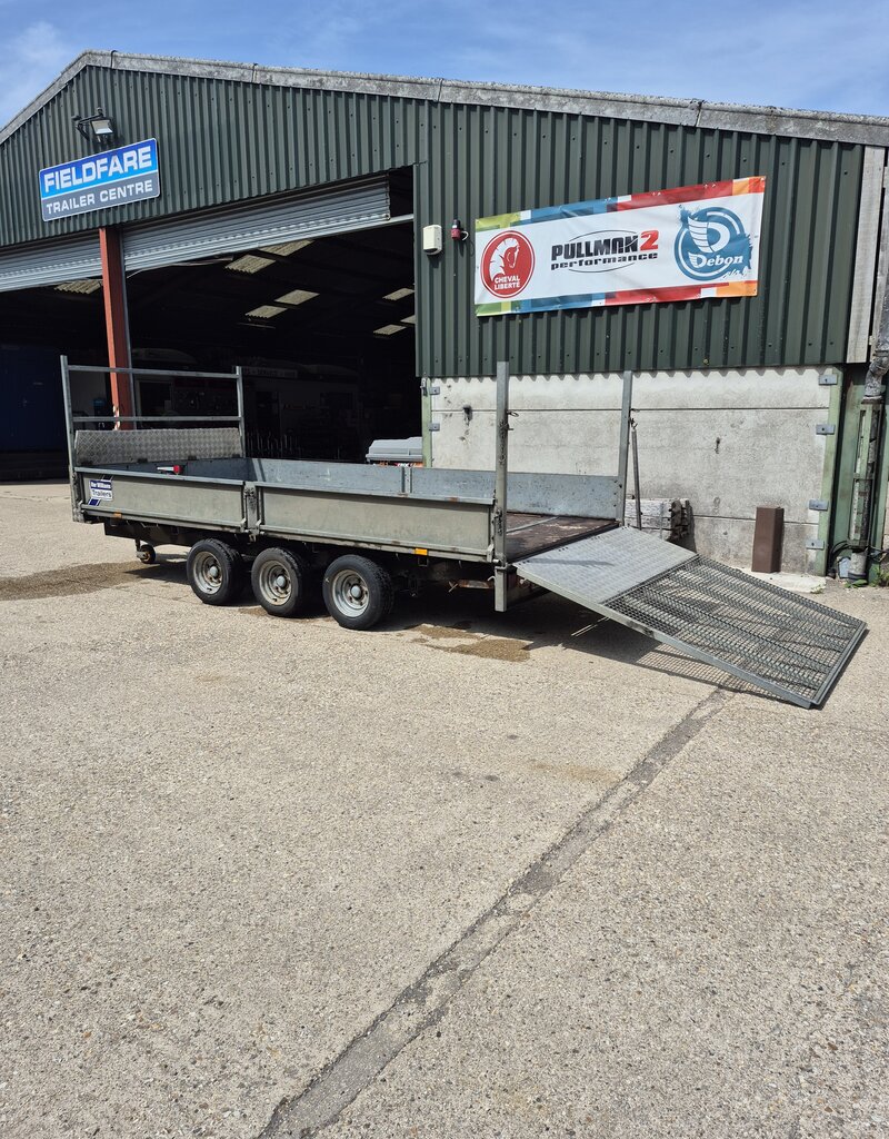 Used Ifor Williams LM146G3 Tri Axle Platform Trailer, Sides, Ramp Tailgate and Options