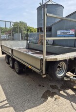 Used Ifor Williams LM146G3 Tri Axle Platform Trailer, Sides, Ramp Tailgate and Options