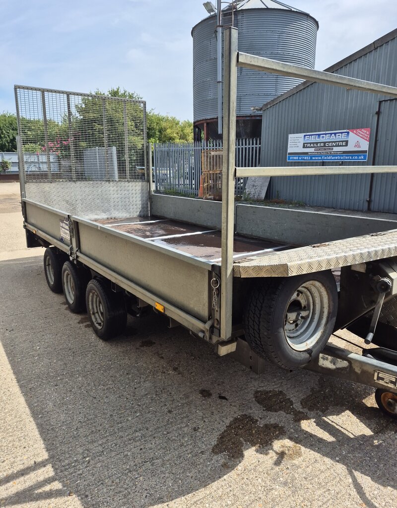 Used Ifor Williams LM146G3 Tri Axle Platform Trailer, Sides, Ramp Tailgate and Options